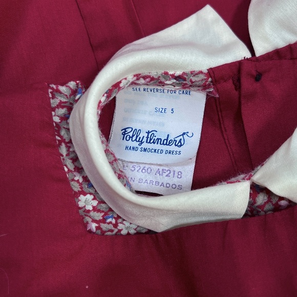 VTG POLLY FLINDERS hand smocked dress size 5 - Picture 3 of 7